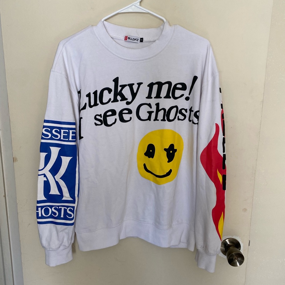 Lucky me I see ghosts crewneck